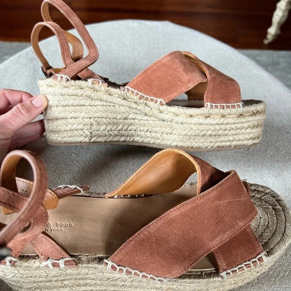 Rag and Bone Hera Espadrille Platform Sandal NEW Size 39 US 9 - Picture 6 of 12